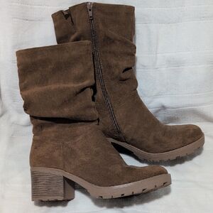 Kohl's Dark Brown Heeled Boots